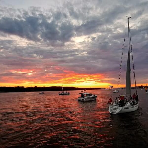 Saulėlydis, Kuršių marios